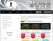 Tablet Screenshot of jamesbondclean.com.au